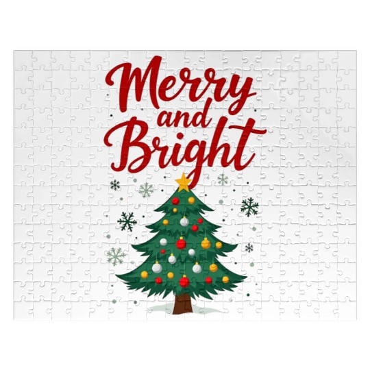 Merry And Bright - Merry Christmas Jigsaw Puzzles