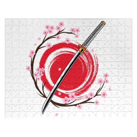 Cherry Blossom Japanese Harajuku Manga Sakura Jigsaw Puzzles