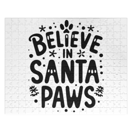 Believe in Santa Paws Jigsaw Puzzles