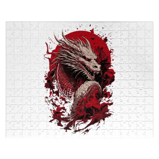 Japanese Dragon, Ghostly Jigsaw Puzzles