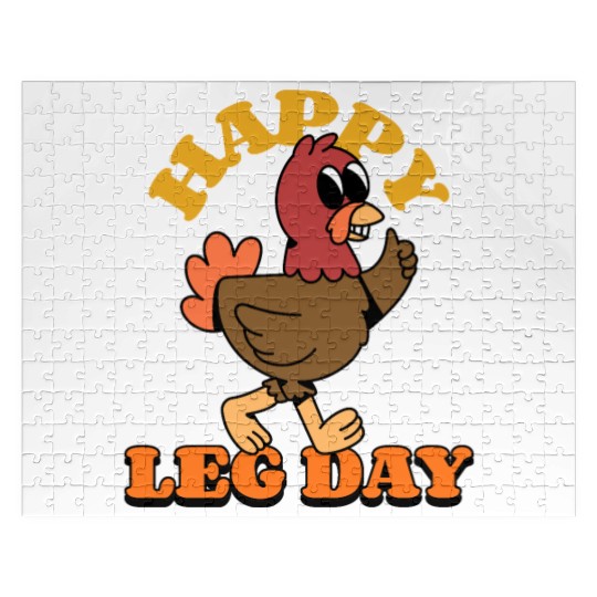 Happy Leg Day thanksgiving Jigsaw Puzzles