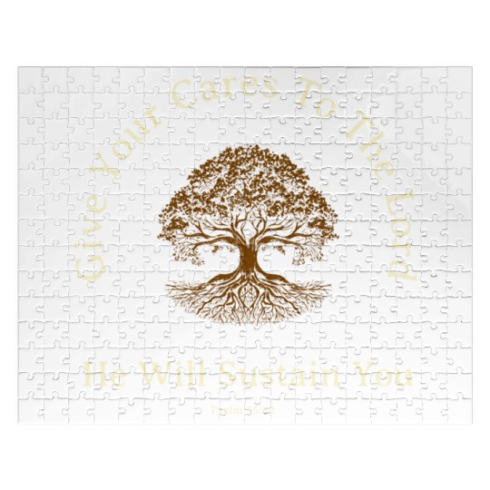 Give Your Cares To The Lord Anxiety Verse Jigsaw Puzzles