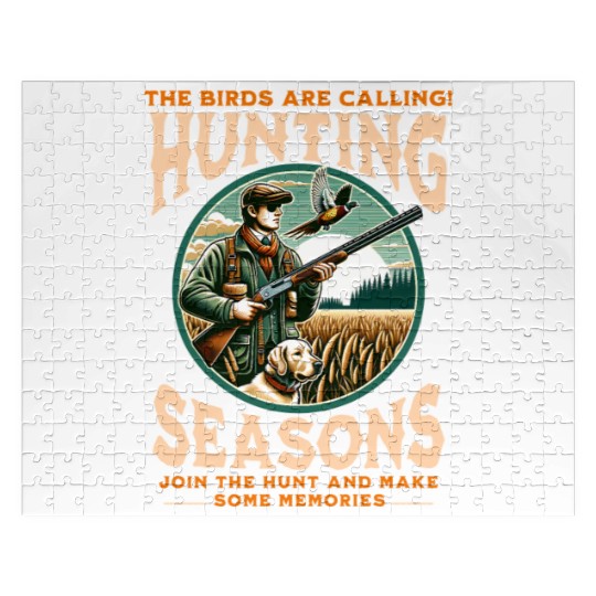 "THE BIRDS ARE CALLING HUNTING SEASONS" PHEASANT Jigsaw Puzzles