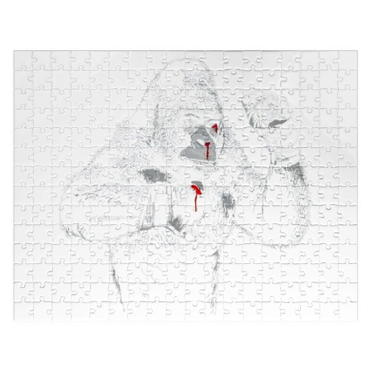 Boxing Gorilla MMA Mixed Martial Arts Boxer Mens Jigsaw Puzzles