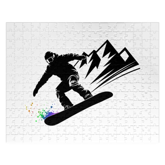 Snowboard Snowboarder Snowboarding Winter Sports Jigsaw Puzzles