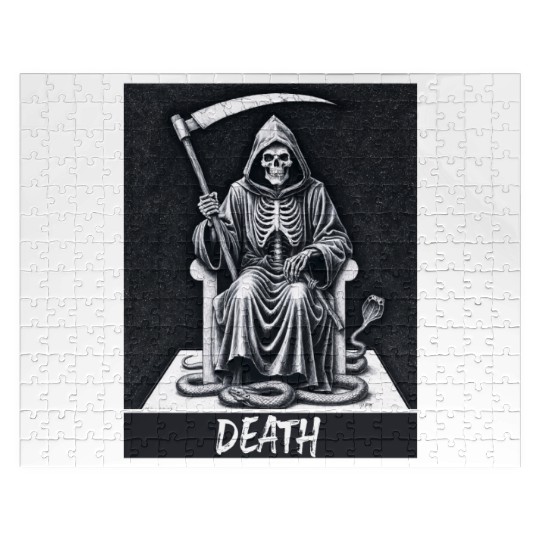 Tarot card death skeleton Magic Jigsaw Puzzles