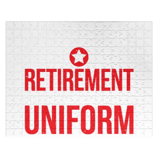 This Is My Retirement Uniform 6 Jigsaw Puzzles