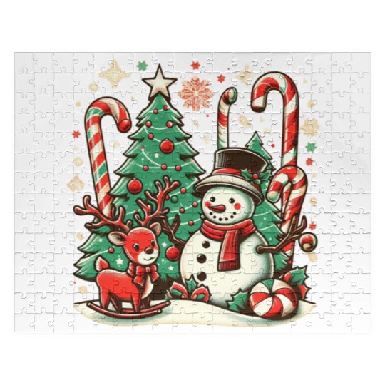 Vintage Christmas Cheer Jigsaw Puzzles
