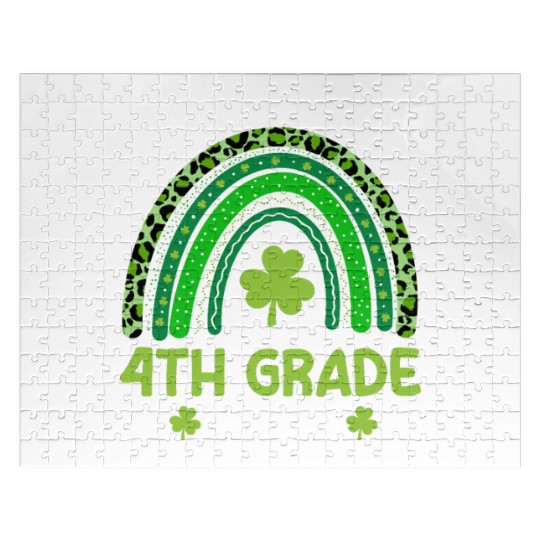 One Lucky 4th Grade Teacher St Patrick's day Jigsaw Puzzles