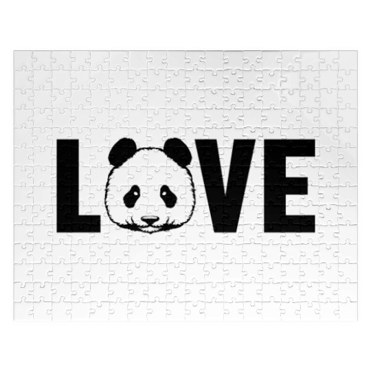 Panda Love Panda Bear Ailuropoda Melanoleuca Jigsaw Puzzles