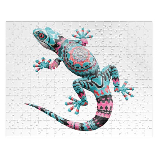 Cute Chameleon for Lizard Pet Lover Jigsaw Puzzles