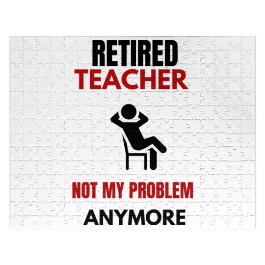 Retired Teacher Jigsaw Puzzles Great for a Man or women