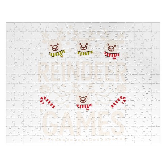 Playful Holiday Reindeer Cute Jigsaw Puzzles