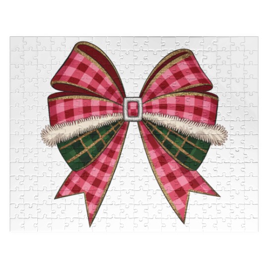 Christmas Coquette Bow, Christmas Jigsaw Puzzles