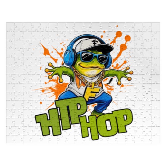 Hip Hop Frog Froggy Jigsaw Puzzles