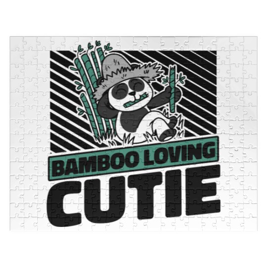 Bamboo Loving Cutie Panda Bear Friend Giant Panda Jigsaw Puzzles