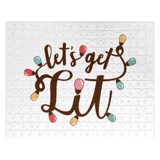 Lets Get Lit, Merry Christmas Jigsaw Puzzles