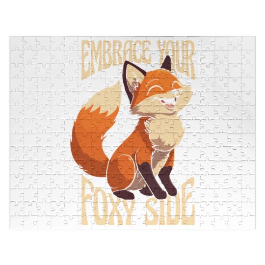 Embrace Your Foxy Side Canidae Caninae Red Fox Jigsaw Puzzles