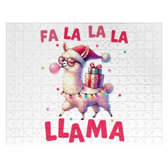 Fa La La La Llama, Merry Christmas Jigsaw Puzzles