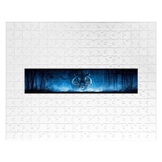 Majestic Tiger in the Bamboo Forest Jigsaw Puzzles