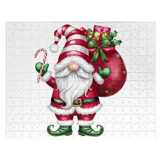 Gnome Christmas, Merry Christmas Jigsaw Puzzles