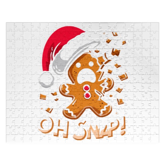 Gingerbread Oh Snap Funny Christmas Jigsaw Puzzles