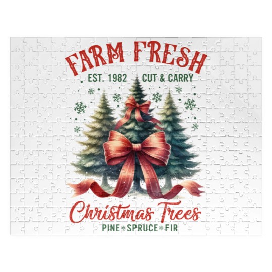 Farm Fresh Merry Christmas Jigsaw Puzzles