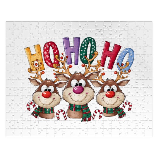 Ho Ho Ho Deer Jigsaw Puzzles
