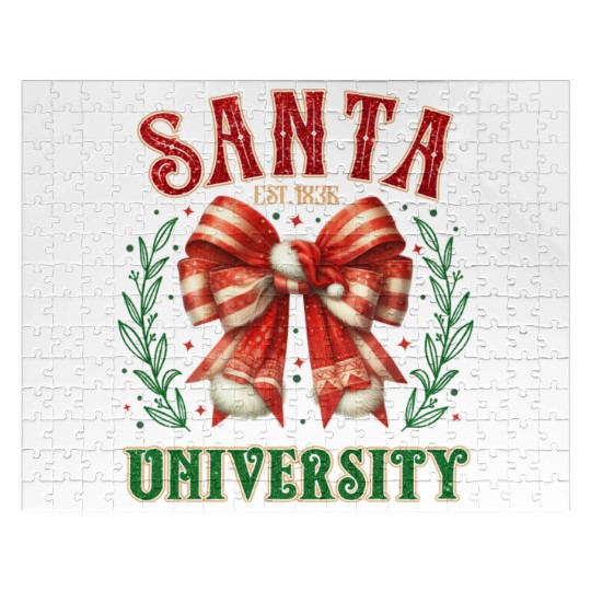 Santa University Christmas, Merry Christmas Jigsaw Puzzles