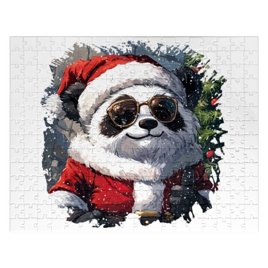 Panda Santa Claus Jigsaw Puzzles