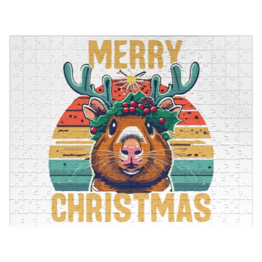 Funny Guinea Pig Christmas Jigsaw Puzzles