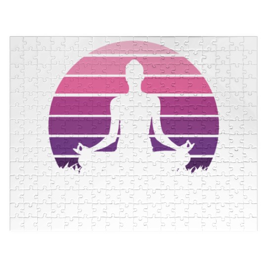 Breath Relax Accept the Crazy Meditation Zen Art Jigsaw Puzzles
