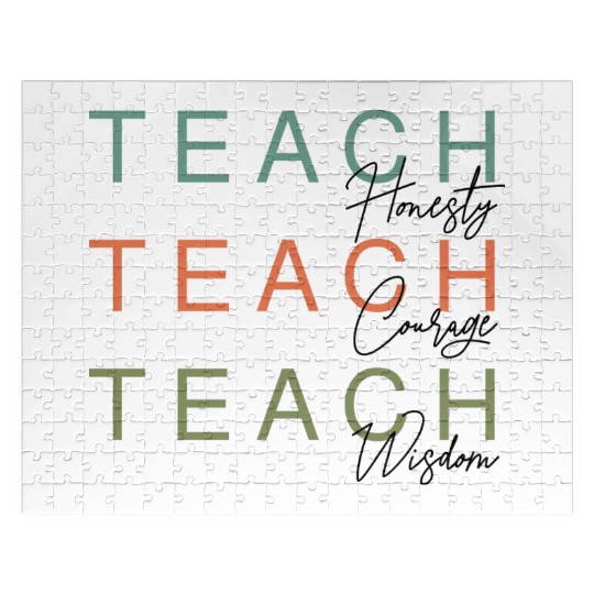 new teacher gift Compassion Kindness Confidence Jigsaw Puzzles