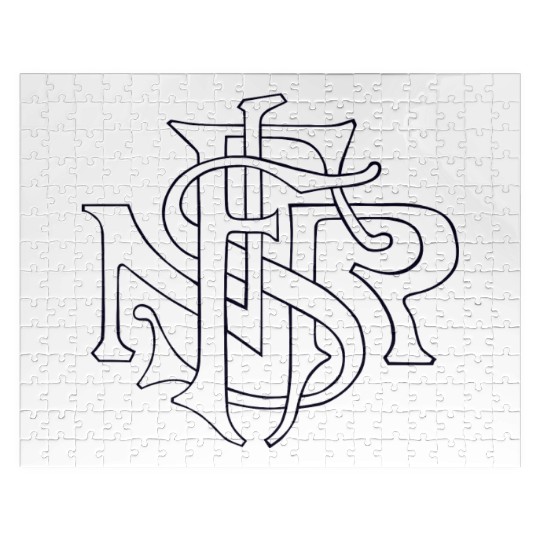 Our Lady of the Rosary of Fátima - NSRF monogram Jigsaw Puzzles