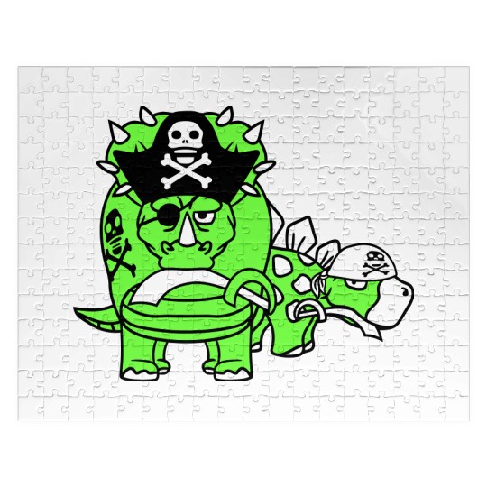 Triceratops Stegosaurus 2 Dinosaur Pirates Dinos Jigsaw Puzzles
