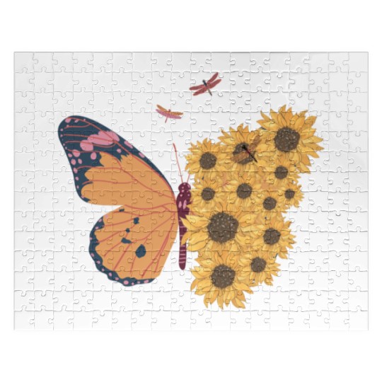 Butterfly design products Jigsaw Puzzles