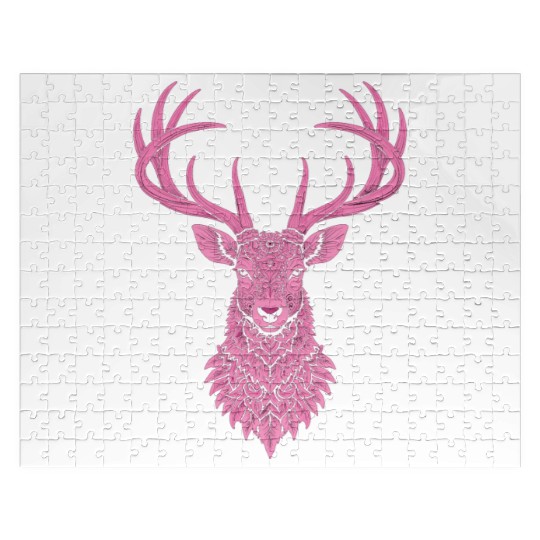 Mandala Hirsch Deer Mystical Madalas Jigsaw Puzzles