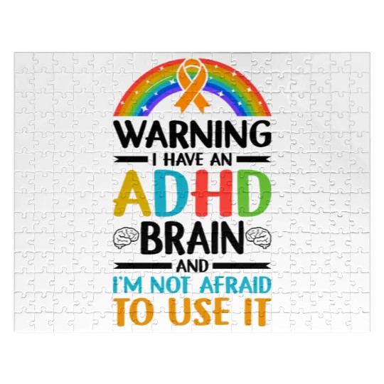Autism Awareness Neurodivergent ADHD Jigsaw Puzzles