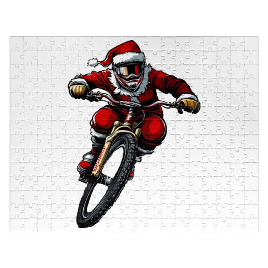 Downhill Bike Christmas Jigsaw Puzzles