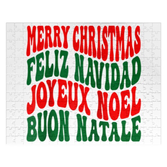 Merry christmas feliz navidad joyeux noel Jigsaw Puzzles
