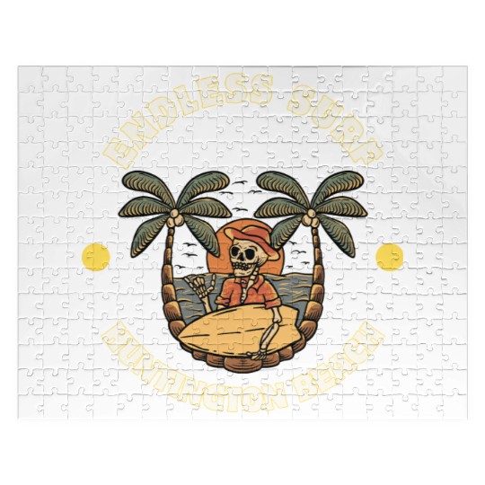 Huntington Beach Endless Surf Jigsaw Puzzles