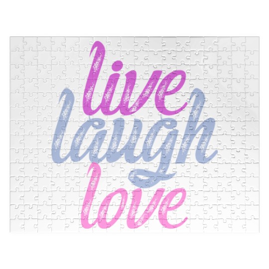 Live Laugh Love - Embrace the Joy Jigsaw Puzzles