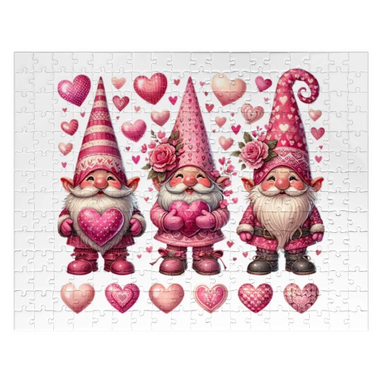 Valentines Gnomes Jigsaw Puzzles