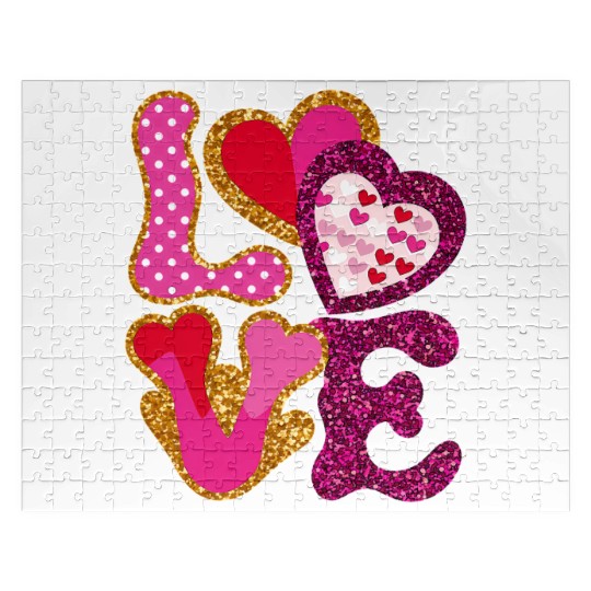Valentines Cute, Valentine Retro Jigsaw Puzzles