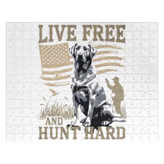 Duck Hunting Jigsaw Puzzles Deer Hunting USA Flag Hunters