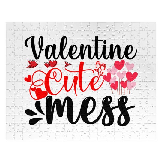 Valentine Cute Mess Jigsaw Puzzles