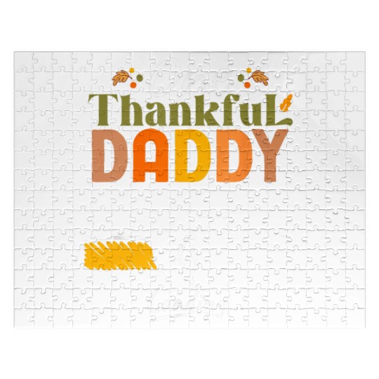 One Thankful Daddy To Be 2025 Thanksgiving Jigsaw Puzzles