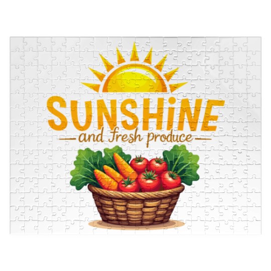 Farmers Market Vendor Fresh Produce and Local Jigsaw Puzzles