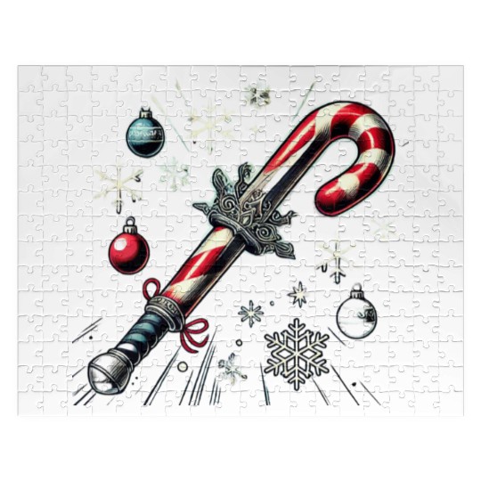 Candy Cane Swordfight: Christmas Battle & Cheer Jigsaw Puzzles