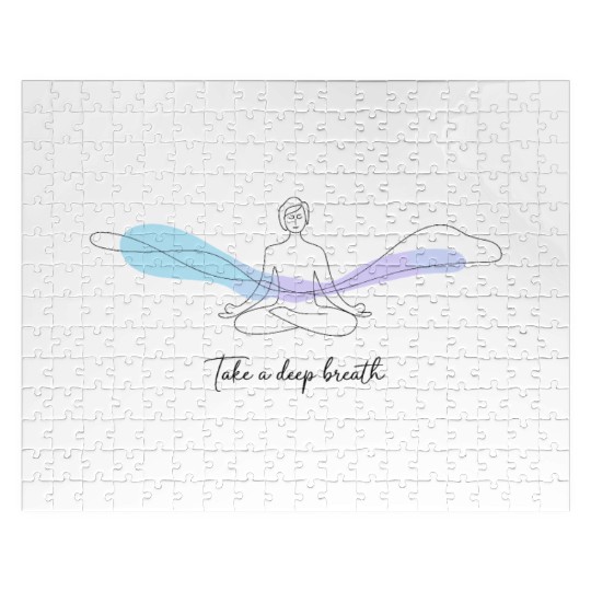 Peaceful Meditation Take a Deep Breath Jigsaw Puzzles